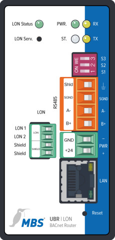 MBS UBR | LON (2-0015) — Routeur BACnet + adaptateur LON