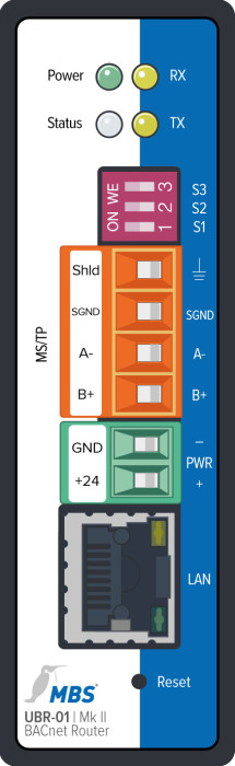 MBS UBR-CAP | Mk II — Interface de capture BACnet MS/TP
