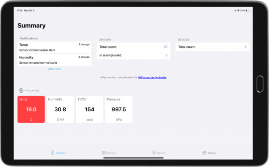 HWgroup HWg Monitor - Application mobile supervision IoT