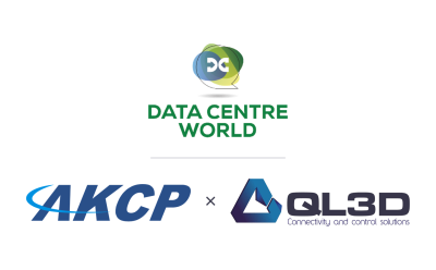QL3D sera présent au salon Data Centre World Paris 2026 avec AKCP
